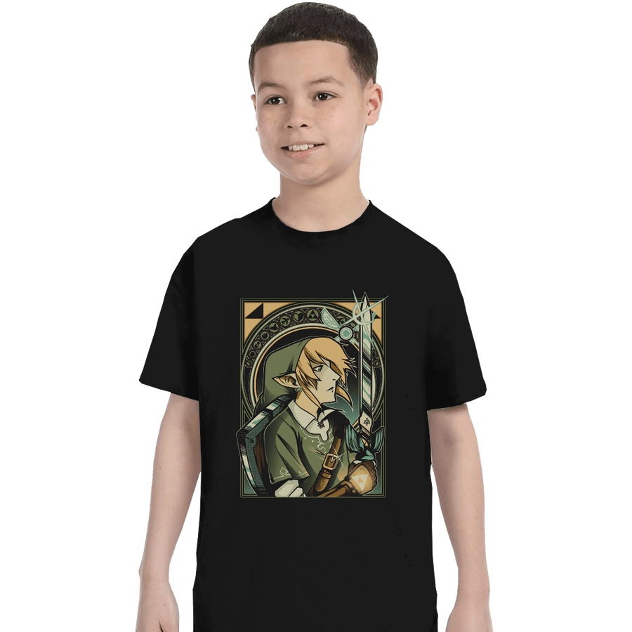 Shirts T-Shirts, Youth / XS / Black Hylian Warrior