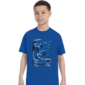 Shirts T-Shirts, Youth / XS / Royal Blue Green Hill Zone