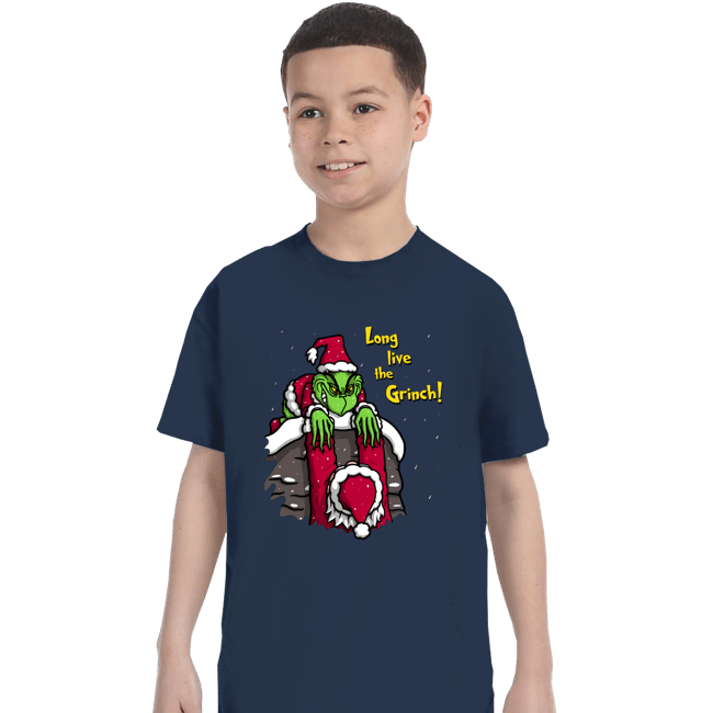 Daily_Deal_Shirts T-Shirts, Youth / XS / Navy Long Live The Grinch