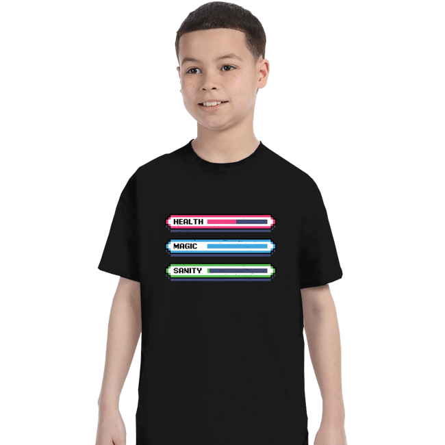 Secret_Shirts T-Shirts, Youth / XS / Black Current Stats