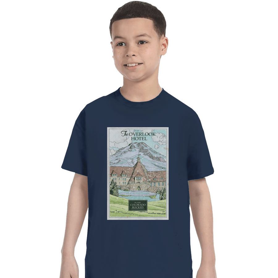 Shirts T-Shirts, Youth / XL / Navy Stay at the Overlook Hotel