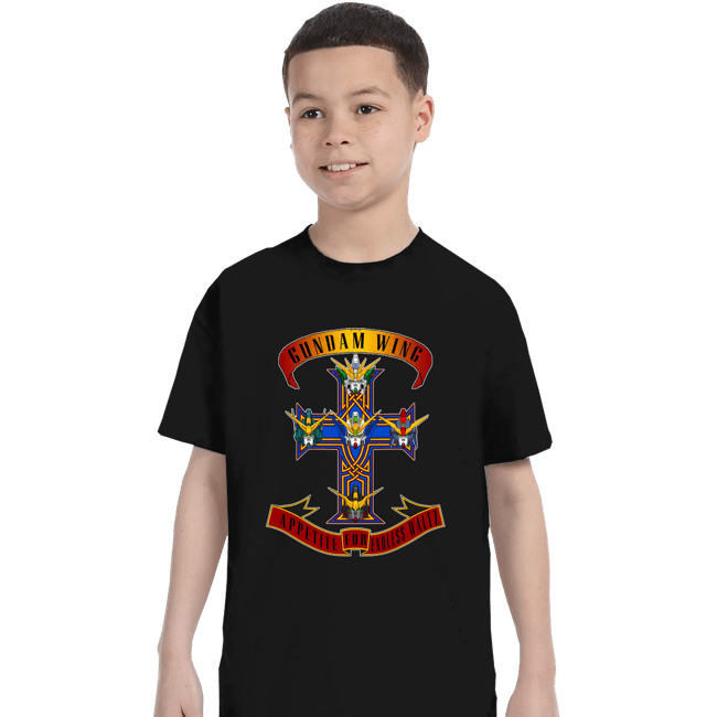 Shirts T-Shirts, Youth / XS / Black Gundam Wing