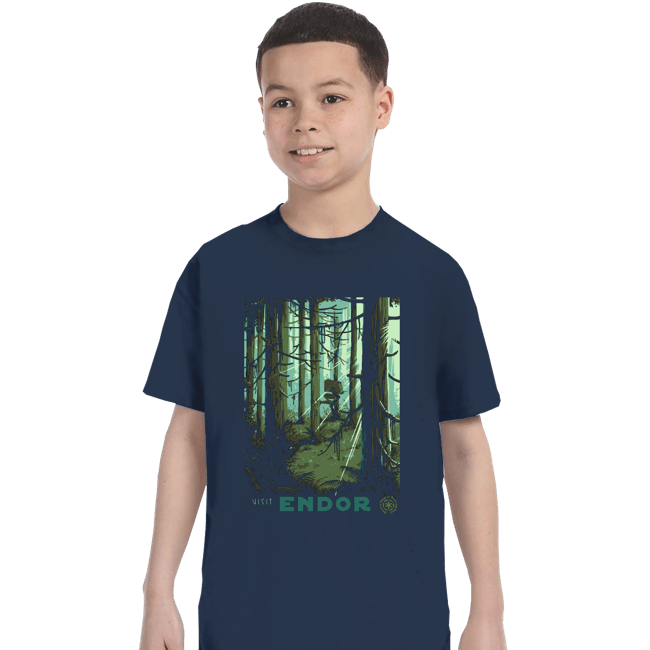 Shirts T-Shirts, Youth / XS / Navy Visit Endor