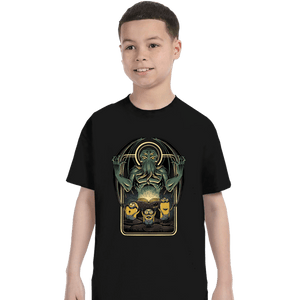 Daily_Deal_Shirts T-Shirts, Youth / XS / Black Summoning Cthulhu!