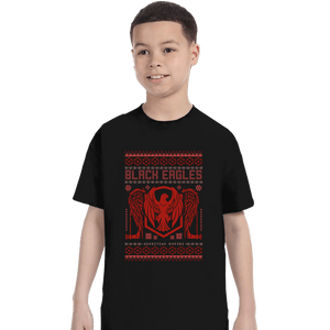 Shirts T-Shirts, Youth / XS / Black Black Eagles Sweater