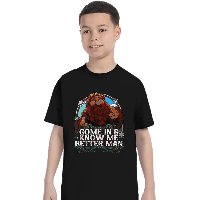 Daily_Deal_Shirts T-Shirts, Youth / XS / Black Come In And Know Me Better Man