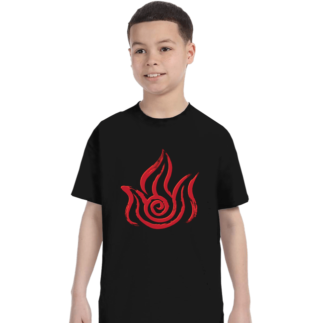 Shirts T-Shirts, Youth / XS / Black Fire