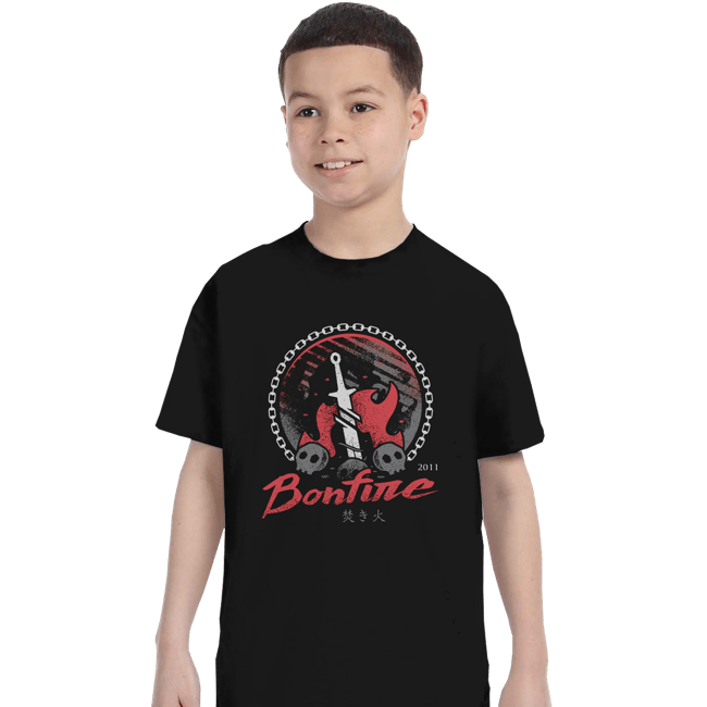 Shirts T-Shirts, Youth / XS / Black Bonfire Moonlight