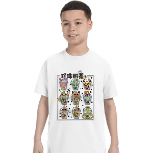 Daily_Deal_Shirts T-Shirts, Youth / XS / White Bubble Tea Nerd