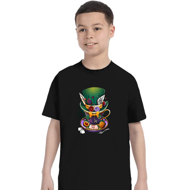 Daily_Deal_Shirts T-Shirts, Youth / XS / Black Mad Hatter Mug