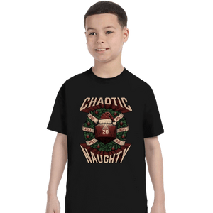 Shirts T-Shirts, Youth / XS / Black Chaotic Naughty Christmas