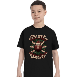 Shirts T-Shirts, Youth / XS / Black Chaotic Naughty Christmas