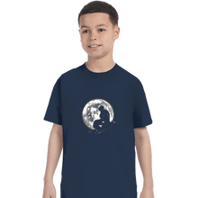 Load image into Gallery viewer, Daily_Deal_Shirts T-Shirts, Youth / XS / Navy Moonlight Iron
