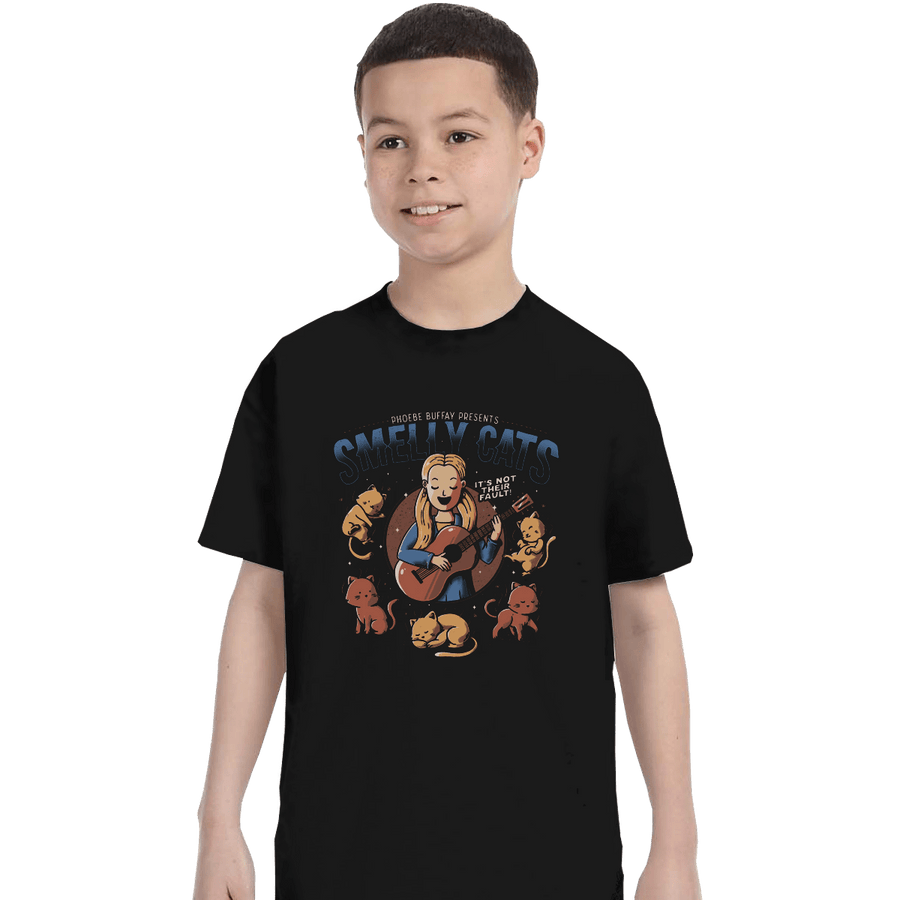 Shirts T-Shirts, Youth / XL / Black Smelly Cats