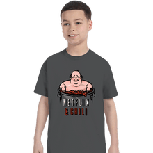 Load image into Gallery viewer, Secret_Shirts T-Shirts, Youth / XS / Charcoal Netflix And Chili
