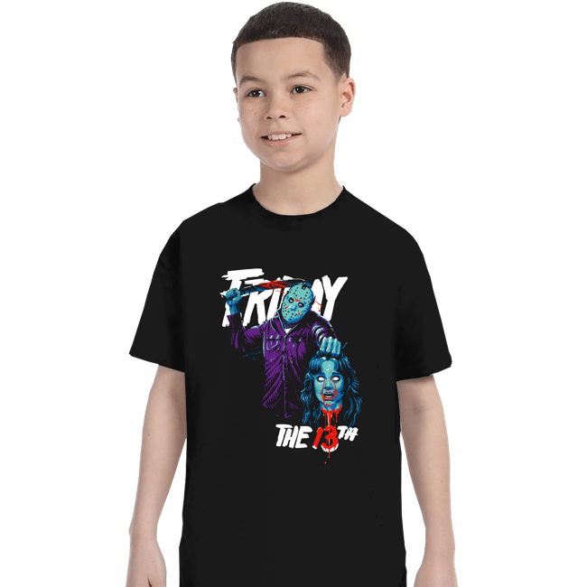 Secret_Shirts T-Shirts, Youth / XS / Black Jason 13TH NES
