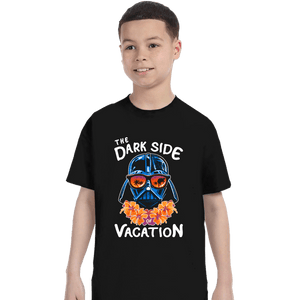 Daily_Deal_Shirts T-Shirts, Youth / XS / Black The Dark Side Of Vacation