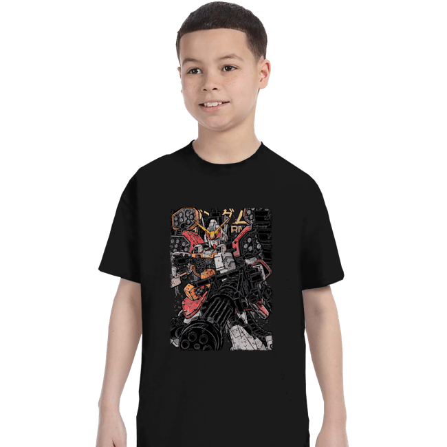 Daily_Deal_Shirts T-Shirts, Youth / XS / Black Gundam Heavyarms