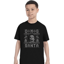 Load image into Gallery viewer, Shirts T-Shirts, Youth / XL / Black OMG Santa
