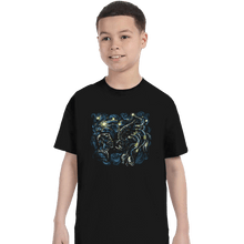 Load image into Gallery viewer, Secret_Shirts T-Shirts, Youth / XS / Black Starry Predator
