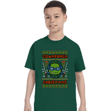 Load image into Gallery viewer, Shirts T-Shirts, Youth / XS / Forest Leonardo Christmas
