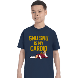 Shirts T-Shirts, Youth / XS / Navy Snu Snu Is My Cardio