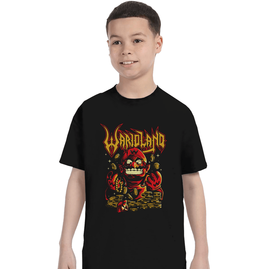 Shirts T-Shirts, Youth / XL / Black Wario Land