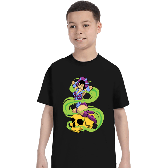 Daily_Deal_Shirts T-Shirts, Youth / XS / Black Sorceress Pinup