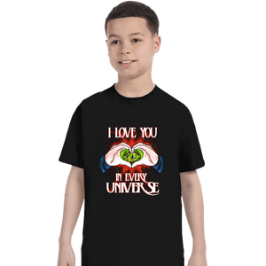 Daily_Deal_Shirts T-Shirts, Youth / XS / Black I Love You In Every Universe