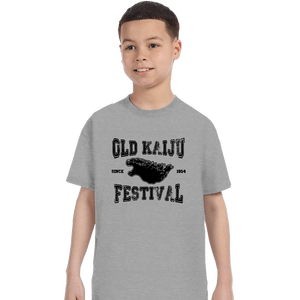 Shirts T-Shirts, Youth / XS / Sports Grey Old Kaiju Festival