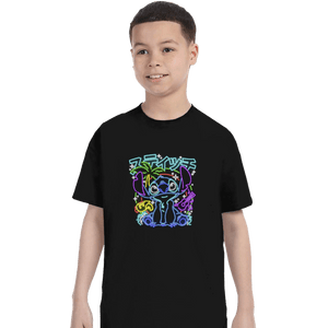 Daily_Deal_Shirts T-Shirts, Youth / XS / Black Stitch Neon
