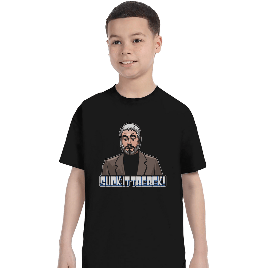 Shirts T-Shirts, Youth / XS / Black Suck It, Trebek!