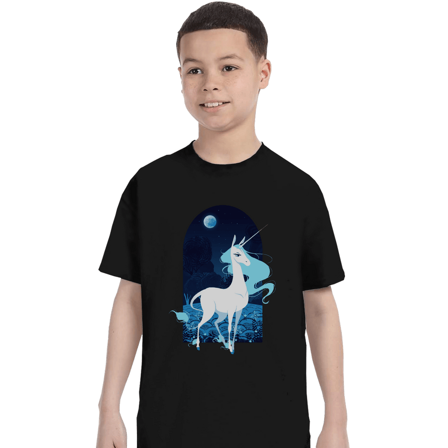 Shirts T-Shirts, Youth / XL / Black Last Unicorn