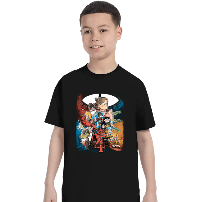 Daily_Deal_Shirts T-Shirts, Youth / XS / Black Stranger Falls 4