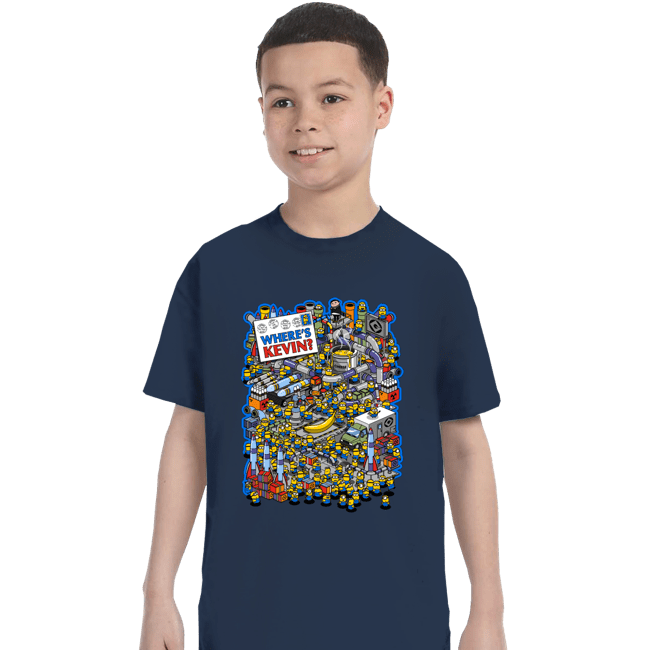 Secret_Shirts T-Shirts, Youth / XS / Navy Where's Kevin