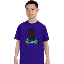 Load image into Gallery viewer, Shirts T-Shirts, Youth / XS / Violet Keep It Simple
