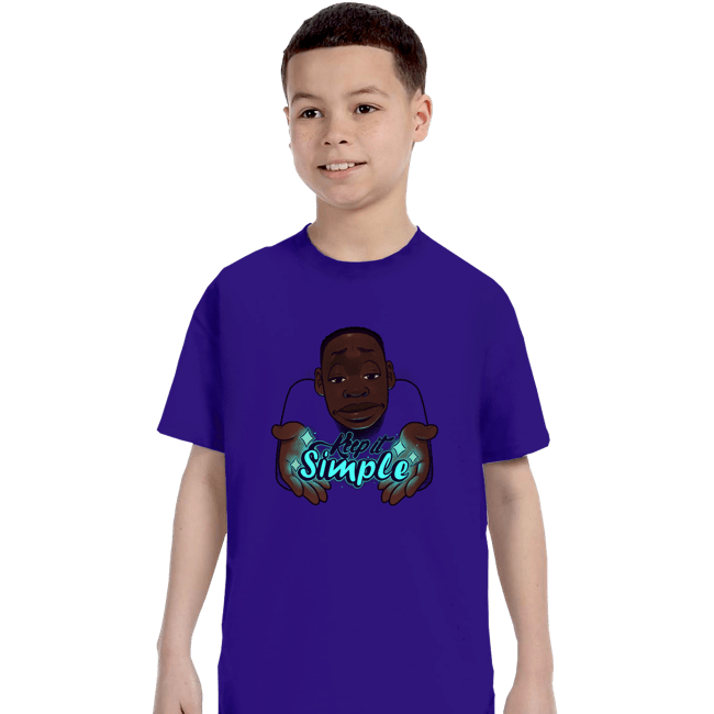 Shirts T-Shirts, Youth / XS / Violet Keep It Simple