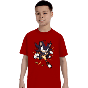 Daily_Deal_Shirts T-Shirts, Youth / XS / Red PG-13 Hedgehog