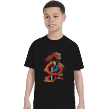 Load image into Gallery viewer, Shirts T-Shirts, Youth / XL / Black Mulan And The Dragon
