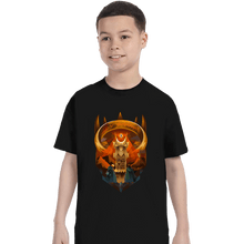 Load image into Gallery viewer, Daily_Deal_Shirts T-Shirts, Youth / XS / Black Art Deco Dark Fortress
