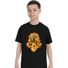 Load image into Gallery viewer, Daily_Deal_Shirts T-Shirts, Youth / XS / Black Golden Saiyan Trunks
