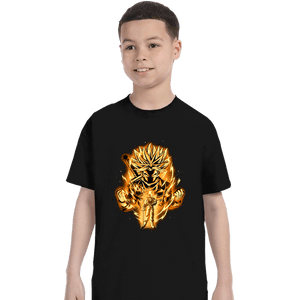 Daily_Deal_Shirts T-Shirts, Youth / XS / Black Golden Saiyan Trunks