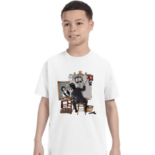 Load image into Gallery viewer, Secret_Shirts T-Shirts, Youth / XS / White Keanu Portrait

