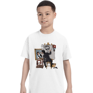 Secret_Shirts T-Shirts, Youth / XS / White Keanu Portrait