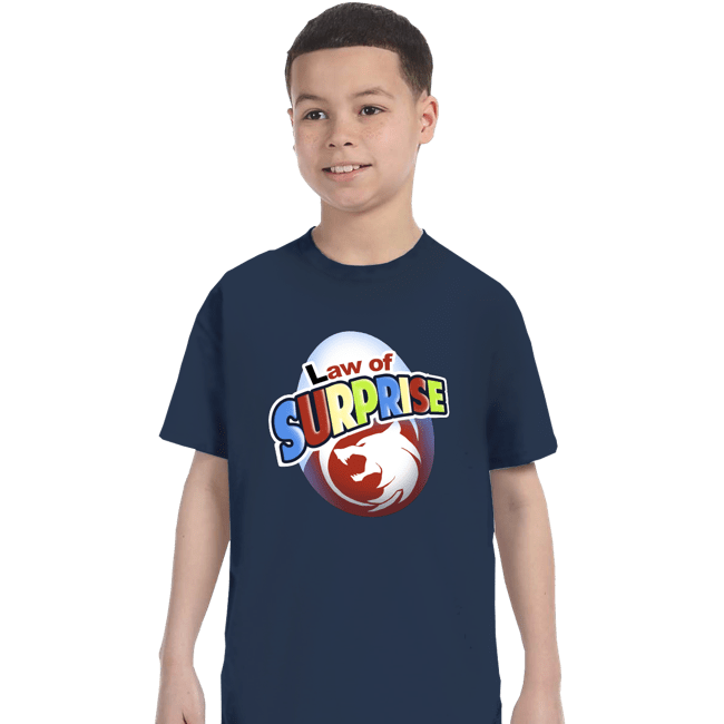 Shirts T-Shirts, Youth / XS / Navy Law Of Surprise