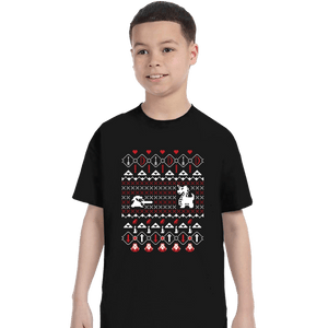 Shirts T-Shirts, Youth / XS / Black It's Dangerous To Go Alone At Christmas
