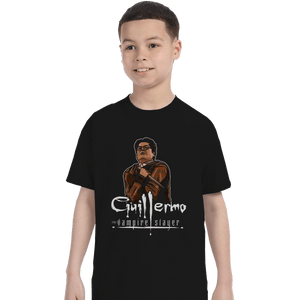Shirts T-Shirts, Youth / Small / Black Guillermo The Vampire Slayer