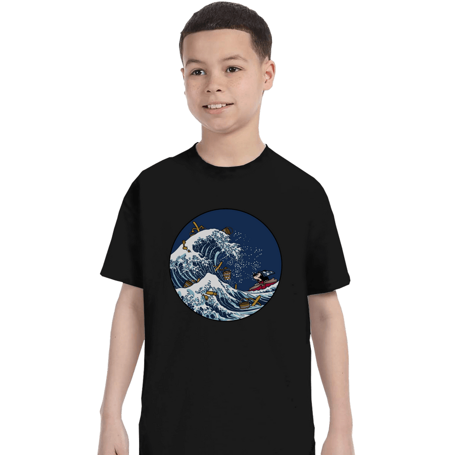Shirts T-Shirts, Youth / XL / Black Kanagawa Brooms