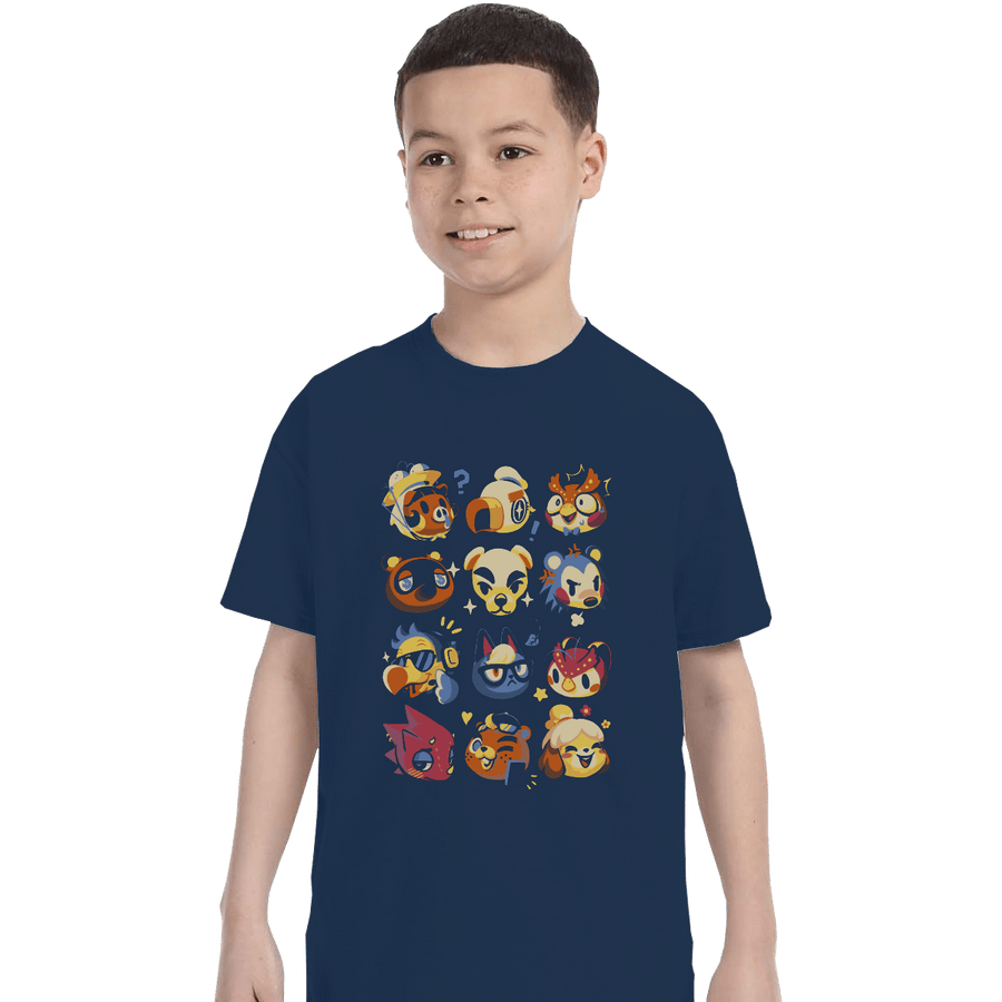 Shirts T-Shirts, Youth / XL / Navy Island Faces