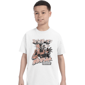 Shirts T-Shirts, Youth / XL / White Japanese Man Spider